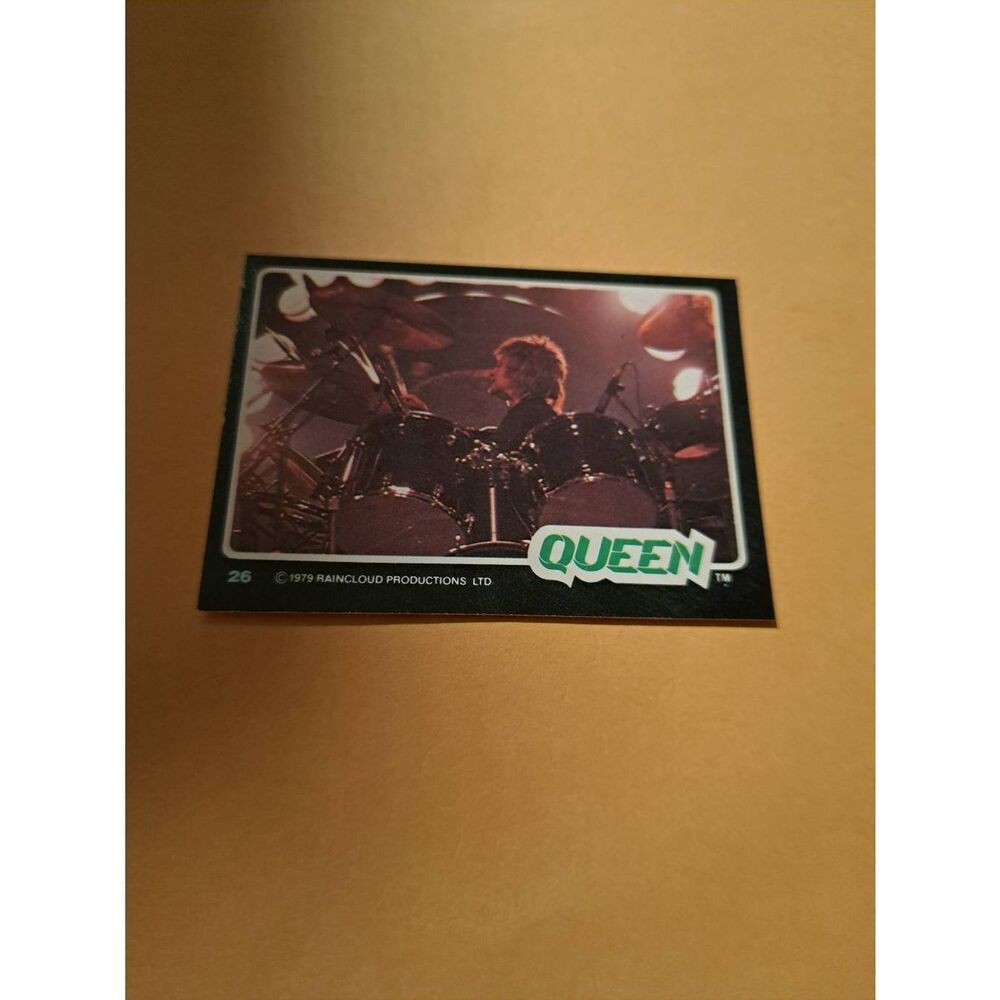 Vintage 1979 Raincloud Productions Queen Trading Card #26 Rock Band Memorabilia